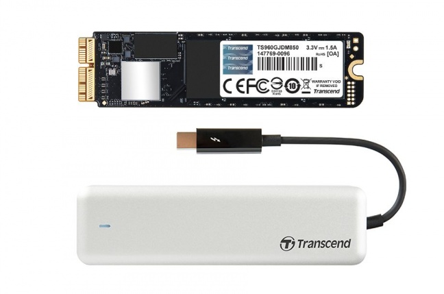 Transcend predstavil JetDrive 850 a 855, rýchle SSD pre Macy