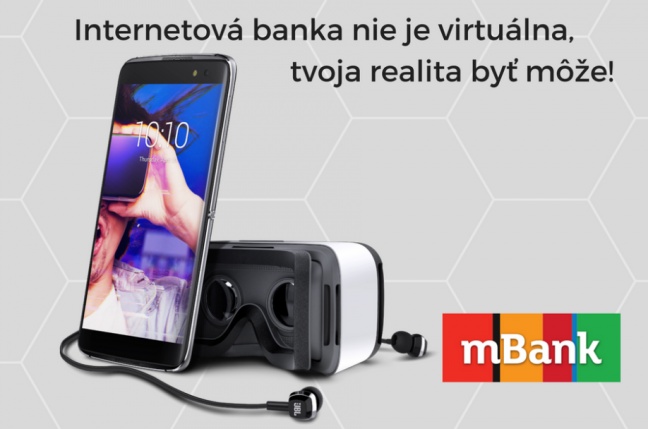 Vyhraj v súťaži s mBank smartfón Alcatel Idol 4S s VR kitom