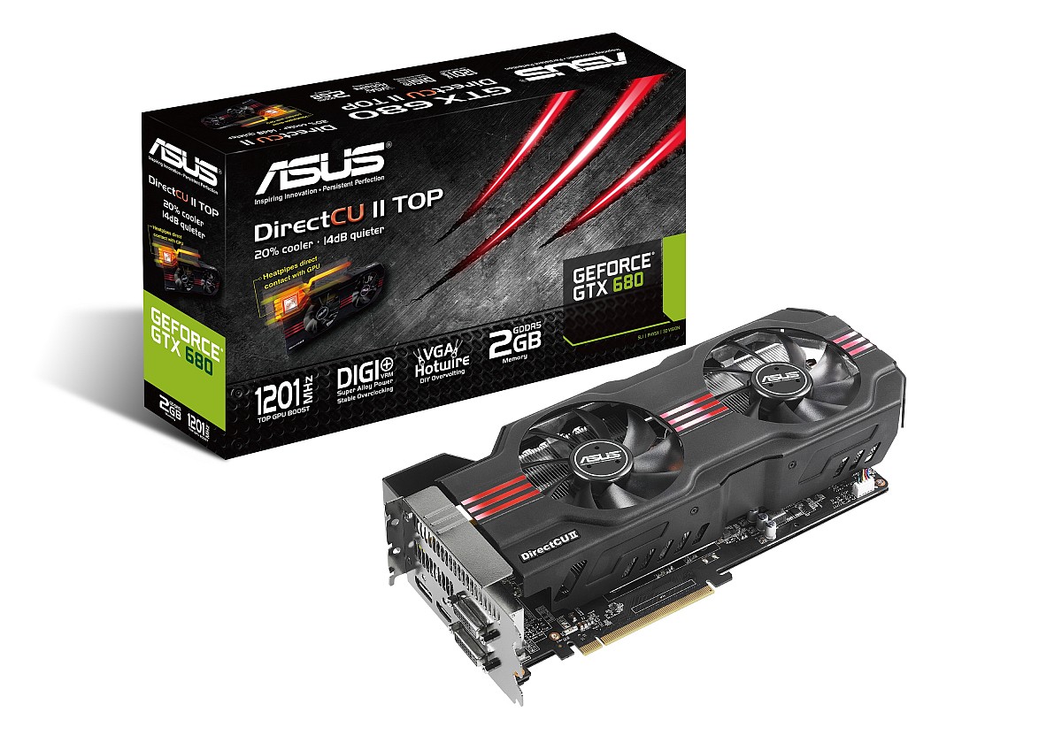 ASUS uviedol pretaktované GTX 680 s DirectCU II chladením