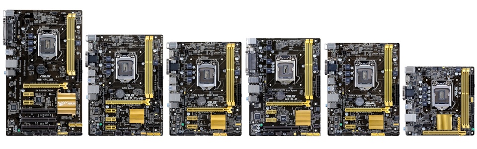 ASUS H81 Series motherboards