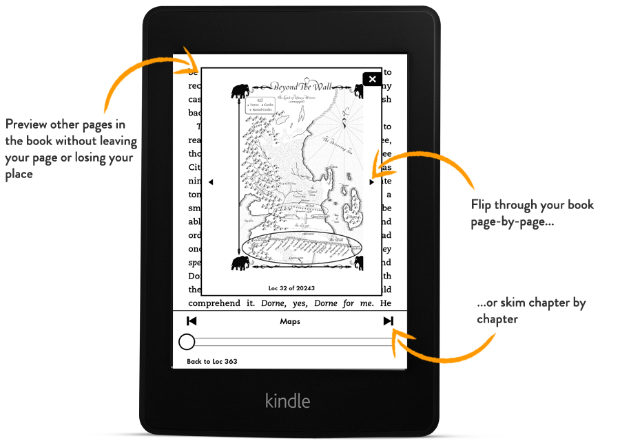 kindle paperwhite page flip
