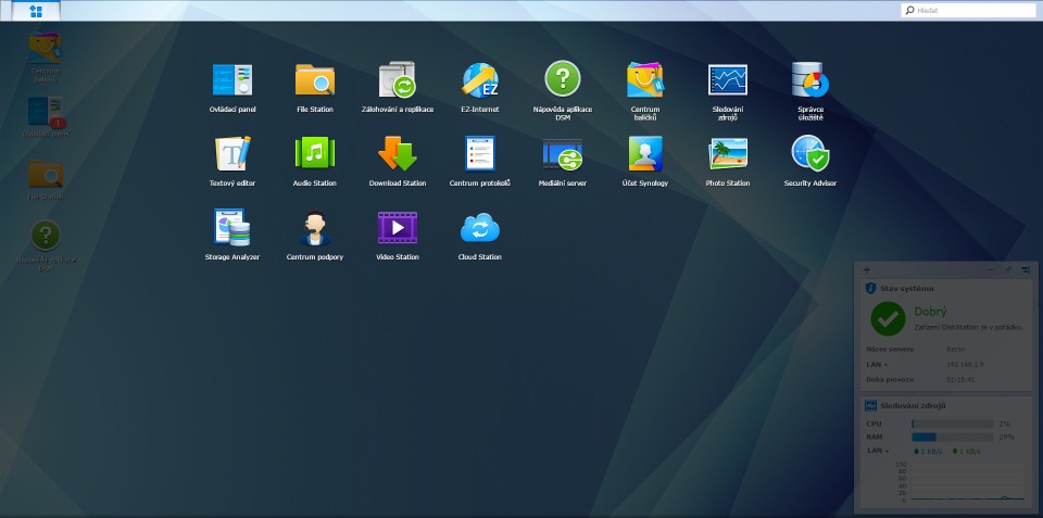 synology DS216j screen apps