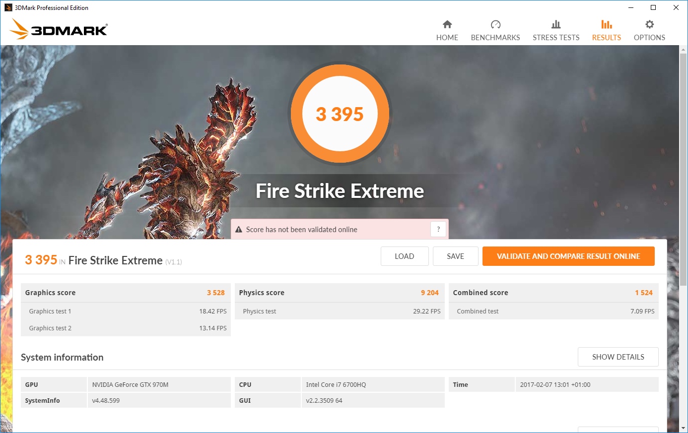 3DM FireStrike extreme