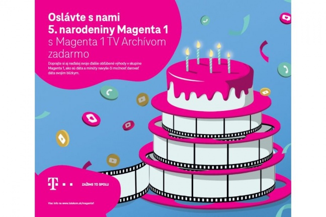 Piate výročie skupiny Magenta 1 oslavuje Telekom novým benefitom