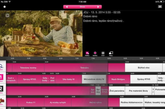 Telekom aktualizuje Magio GO, dostane viac kanálov