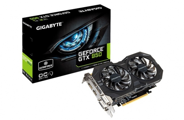 Gigabyte ukázal nové karty GeForce GTX 950