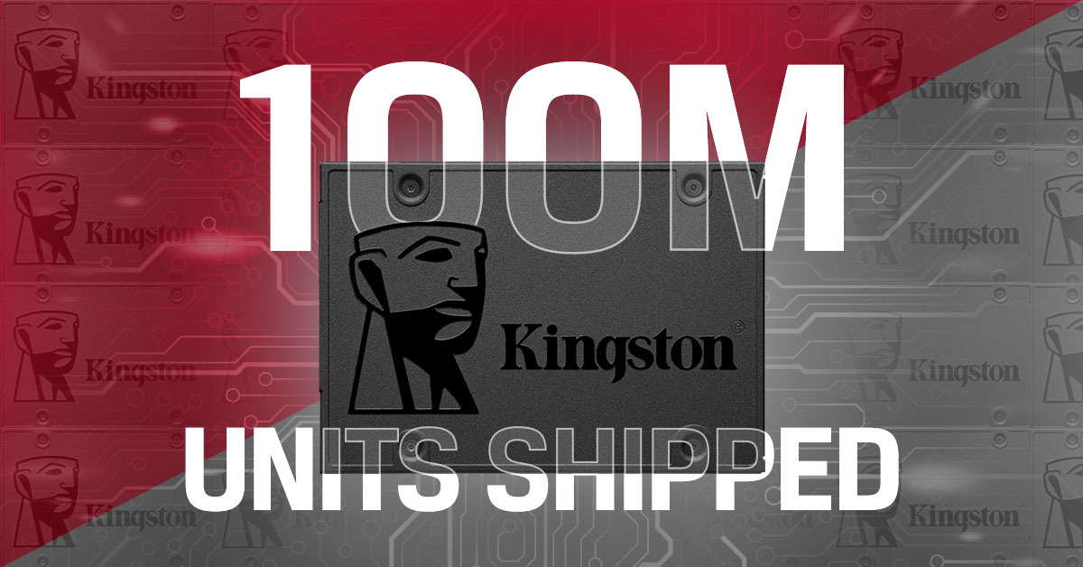 Spoločnosť Kingston dosiahla významný míľnik – celosvetovo dodala už 100 miliónov SATA SSD Kingston A400