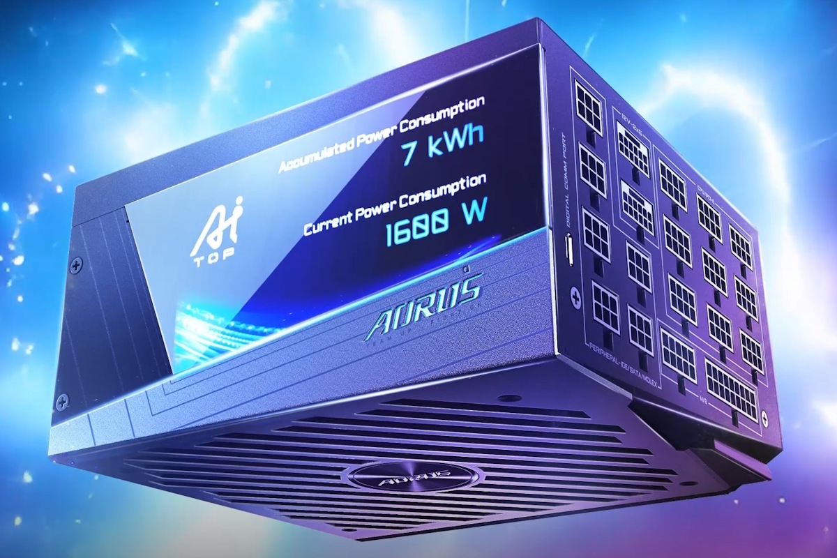 GIGABYTE má zdroj AORUS P1600W pre výkonné PC a lokálnu AI